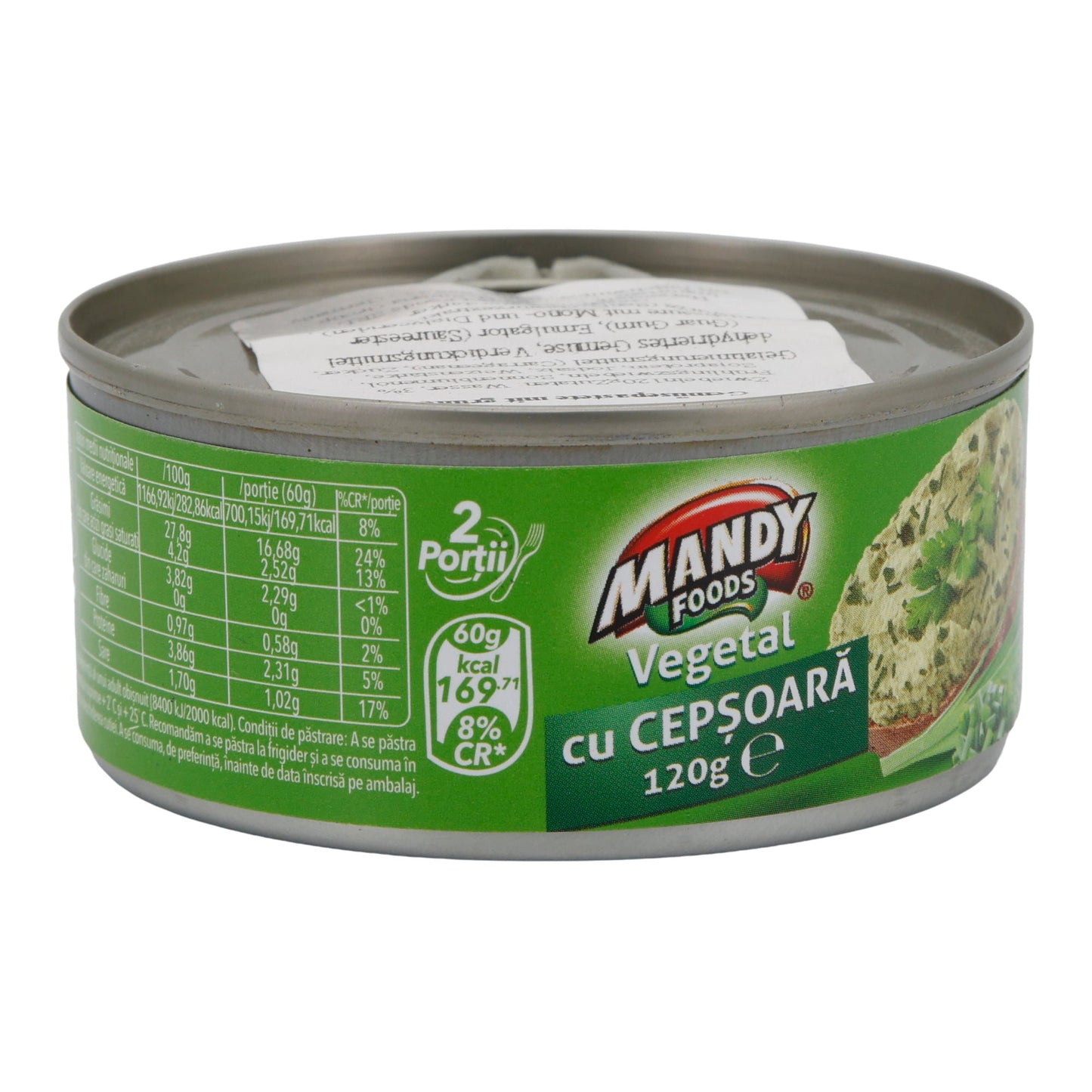Pastă cu Ceapă Mandy Vegetal | Vegetarische Aufstrichpaste | Mit Zwiebeln | 120 g