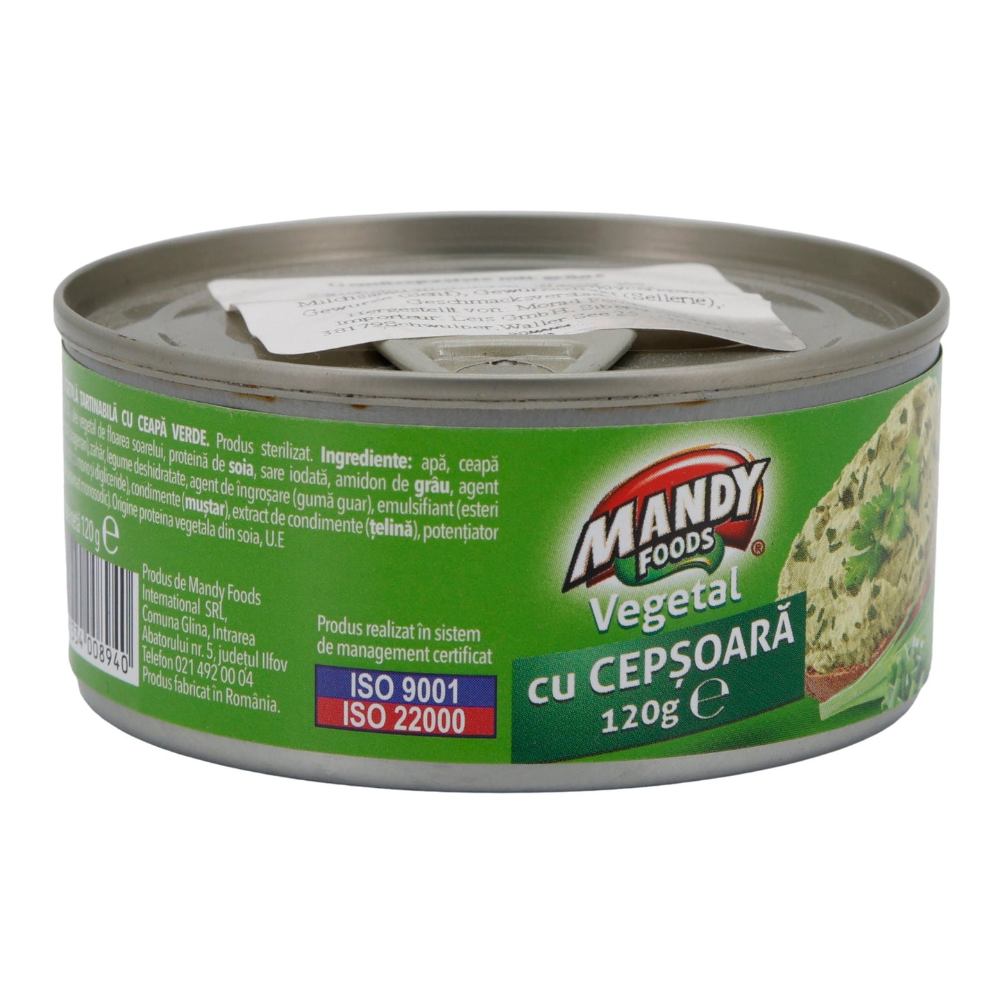 Pastă cu Ceapă Mandy Vegetal | Vegetarische Aufstrichpaste | Mit Zwiebeln | 120 g
