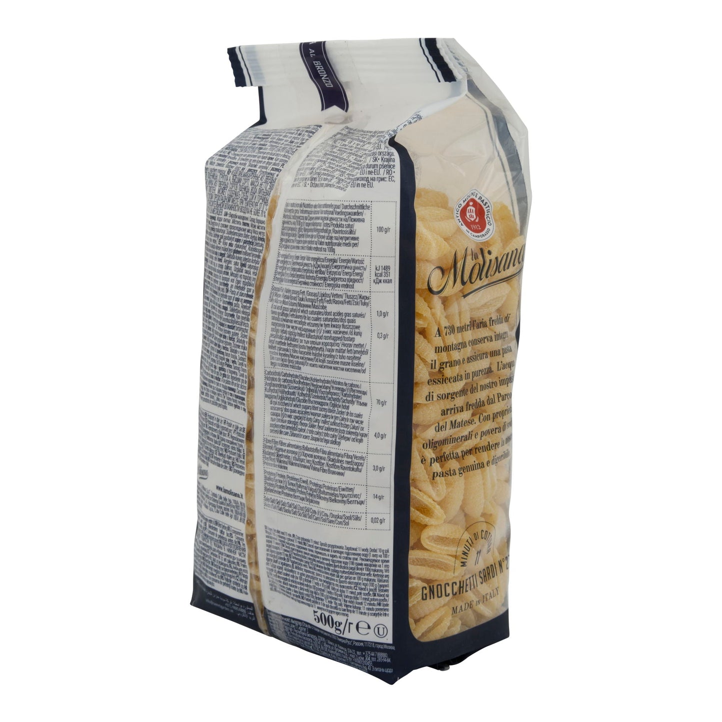 Pasta La Molisana | Gnocchetti Sardi N°27 | Tradizionale italiano | 500 g