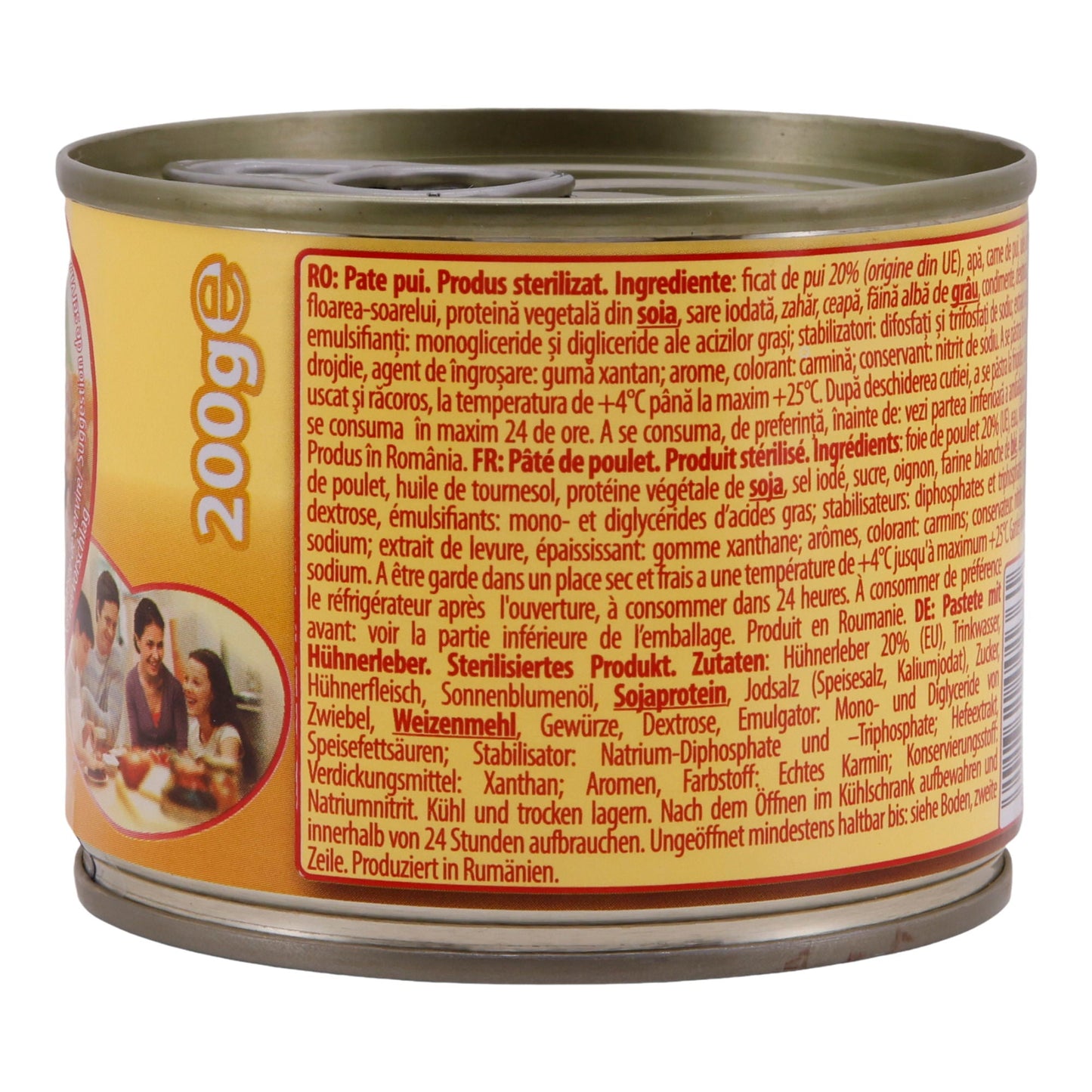 Pastete mit Hühnerleber Bucegi | Sterilisiertes Produkt | Ideal für Sandwiches | 200 g