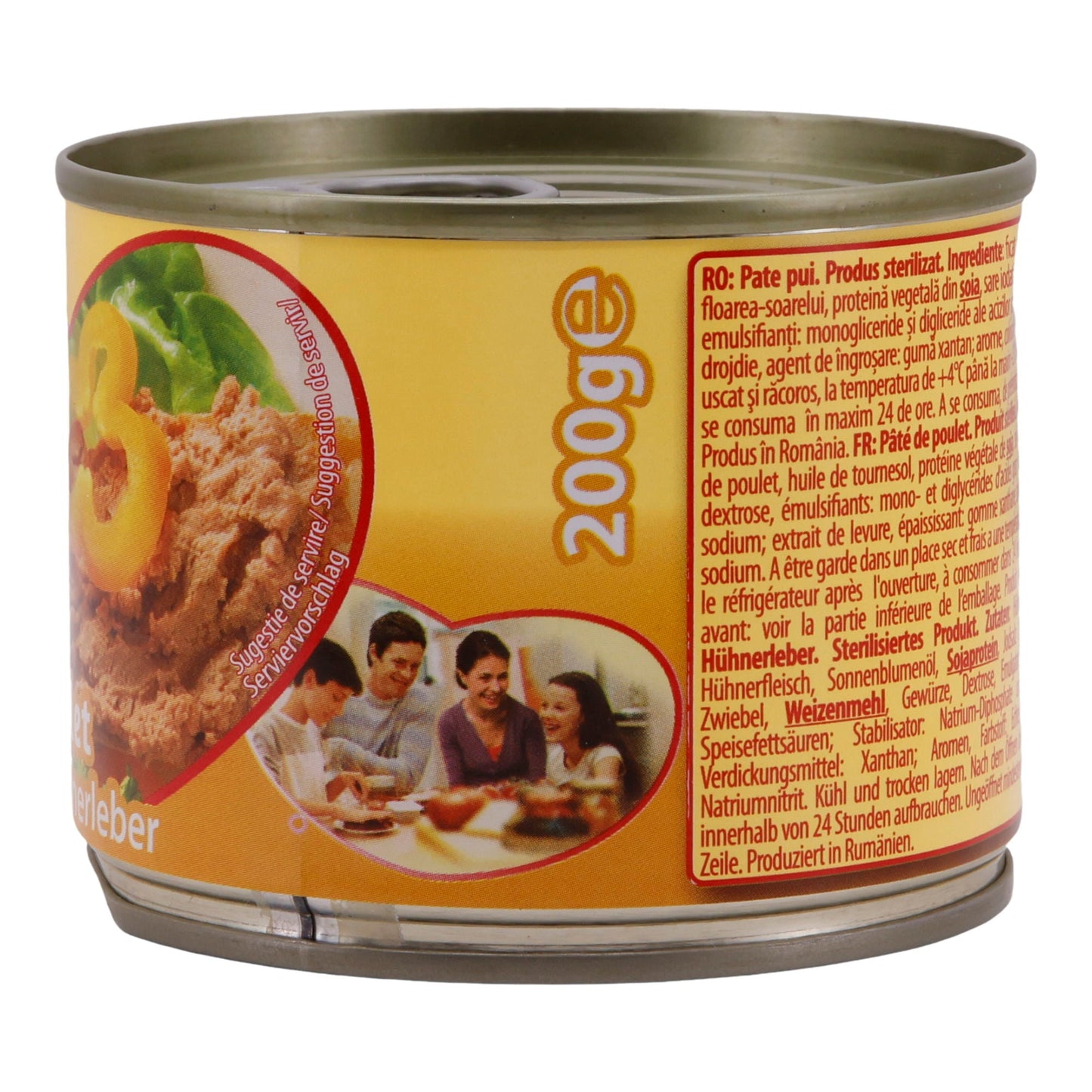 Pastete mit Hühnerleber Bucegi | Sterilisiertes Produkt | Ideal für Sandwiches | 200 g