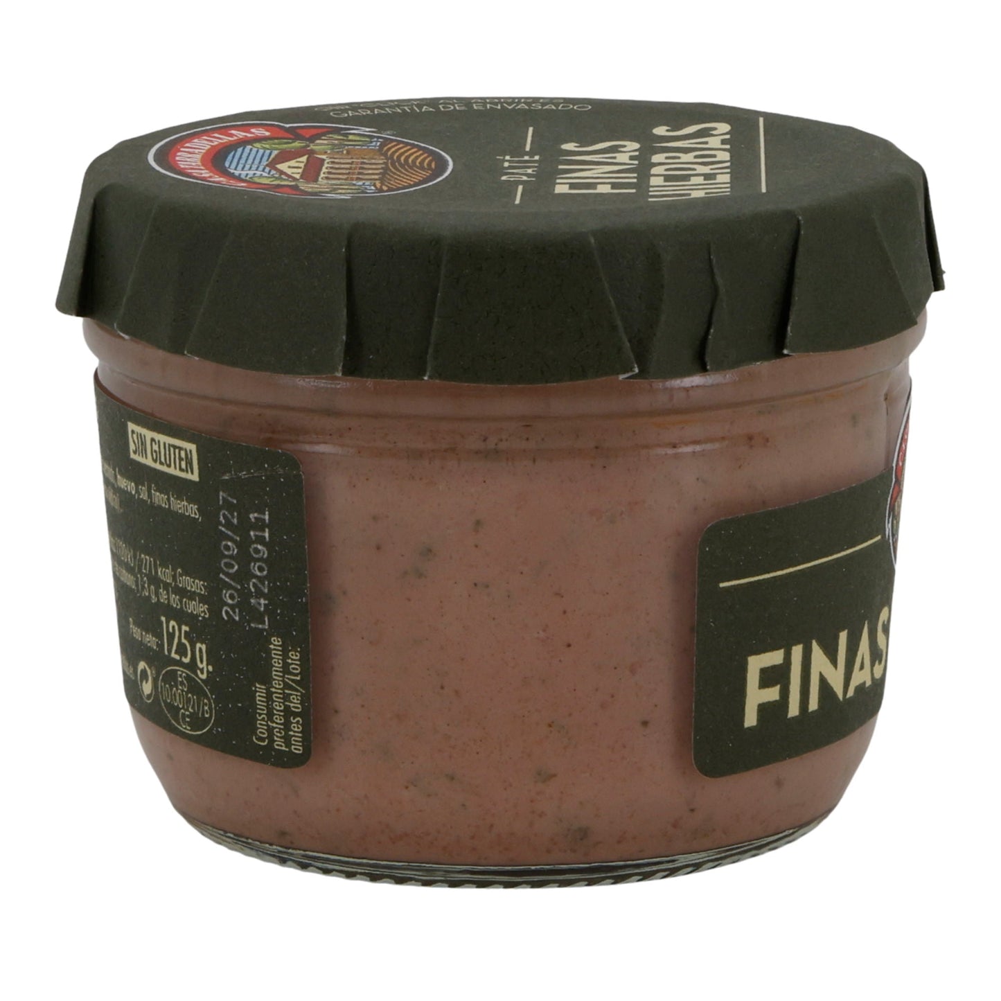 Paté Casa Tarradellas | Finas Hierbas | Schweineleberpastete mit feinen Kräutern | 125 g