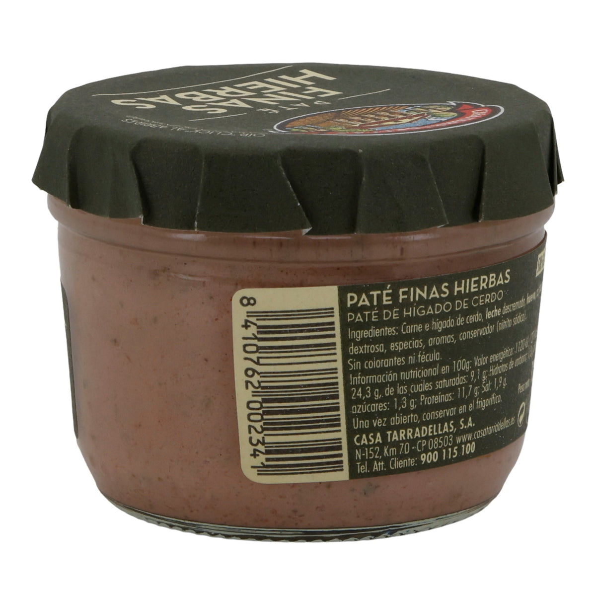 Paté Casa Tarradellas | Finas Hierbas | Schweineleberpastete mit feinen Kräutern | 125 g Silca