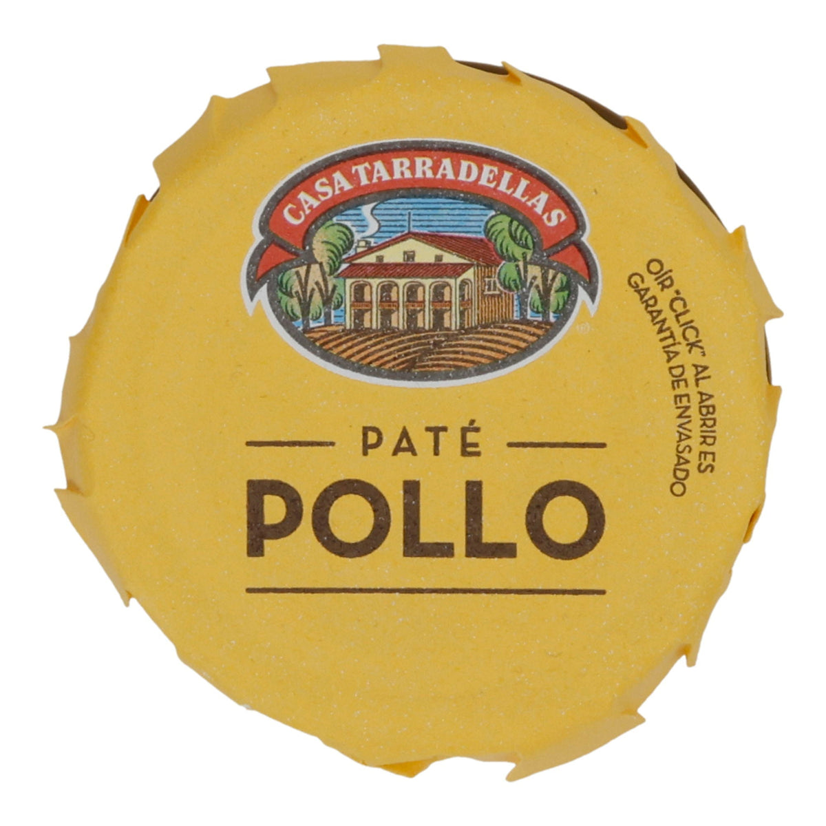 Paté Casa Tarradellas | Hühnerpastete ohne Gluten | Proteinreich & streichzart | 125 g Glas Silca