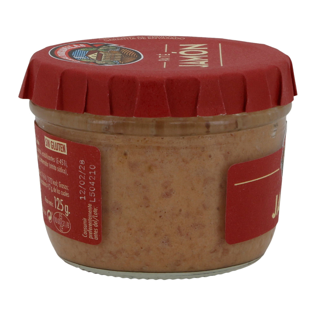 Paté Casa Tarradellas | Schinken-Aufstrich | glutenfrei & streichzart | 125g Glas
