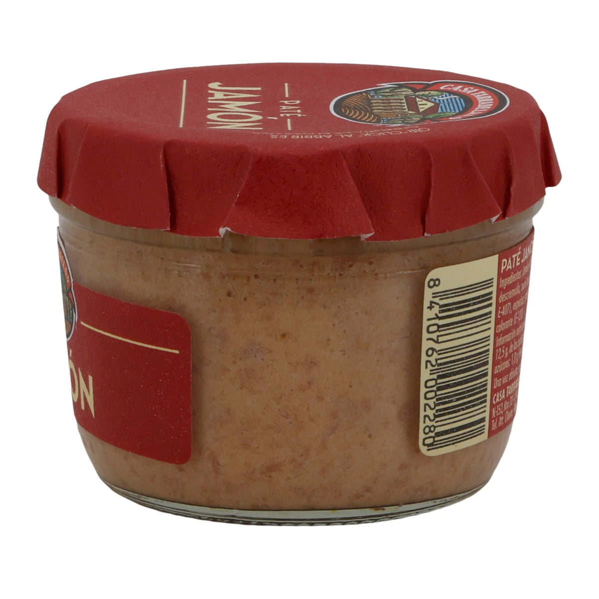Paté Casa Tarradellas | Schinken-Aufstrich | glutenfrei & streichzart | 125g Glas