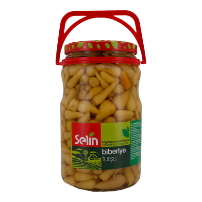 Peperoni Selin | Marinés, épicés | Dans du vinaigre, savoureux et frais | 1500g