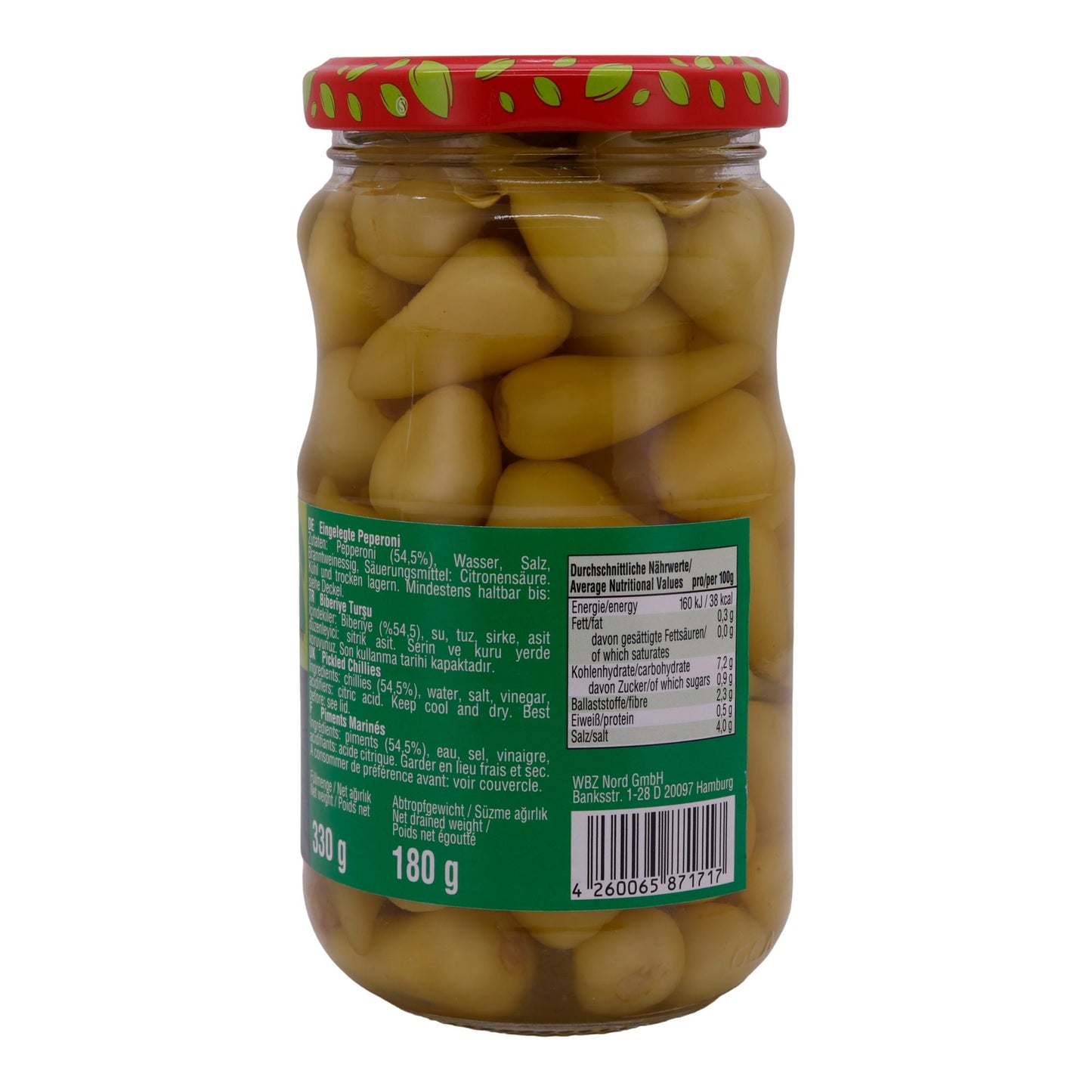 Peperoni Selin | Épicé | Poivrons marinés au vinaigre | 330g