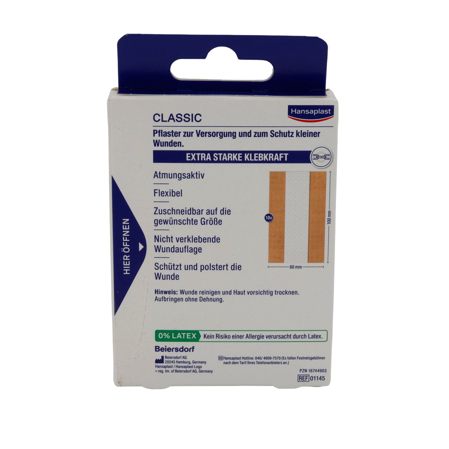 Pleister Hansaplast Classic Pleister | Pleister | 1 m x 6 cm