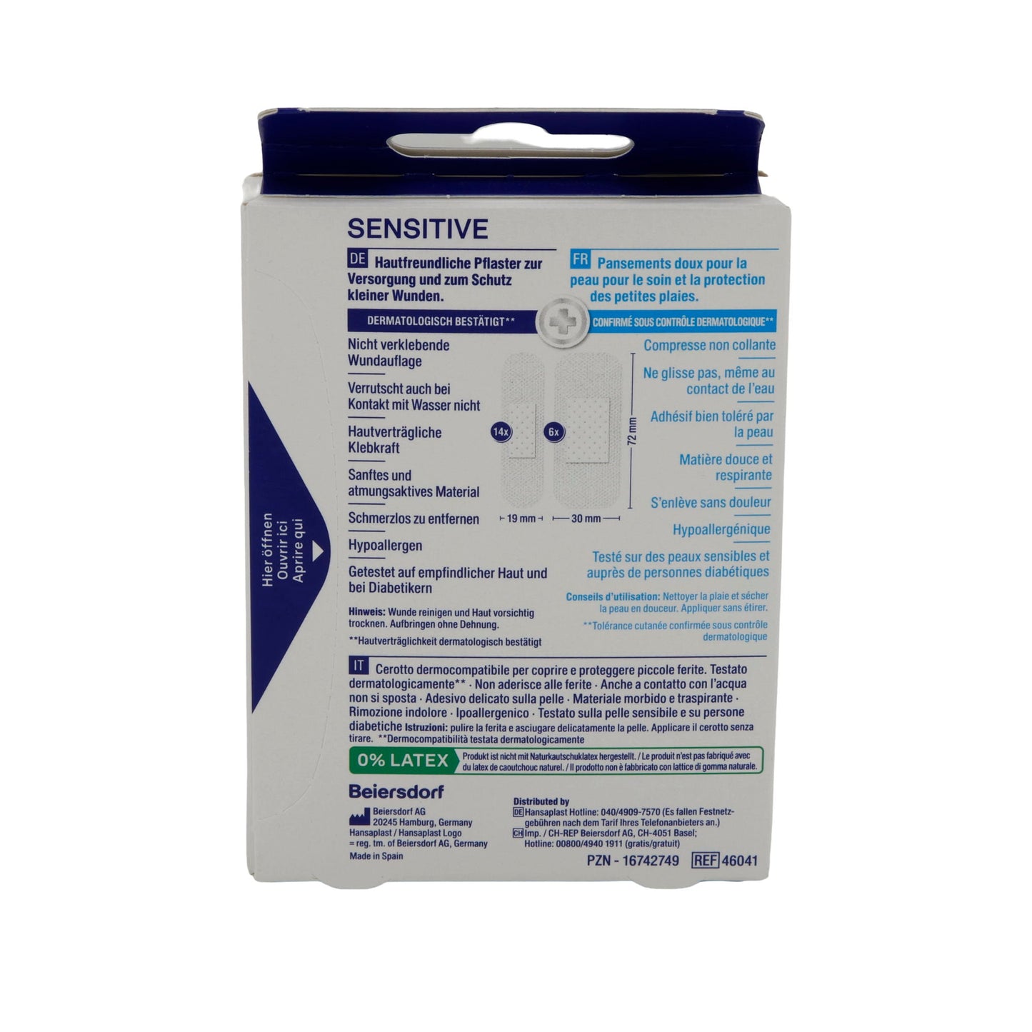 Pflaster Hansaplast Sensitive Pflaster | Pflaster | 20 Strips - Taste Your World
