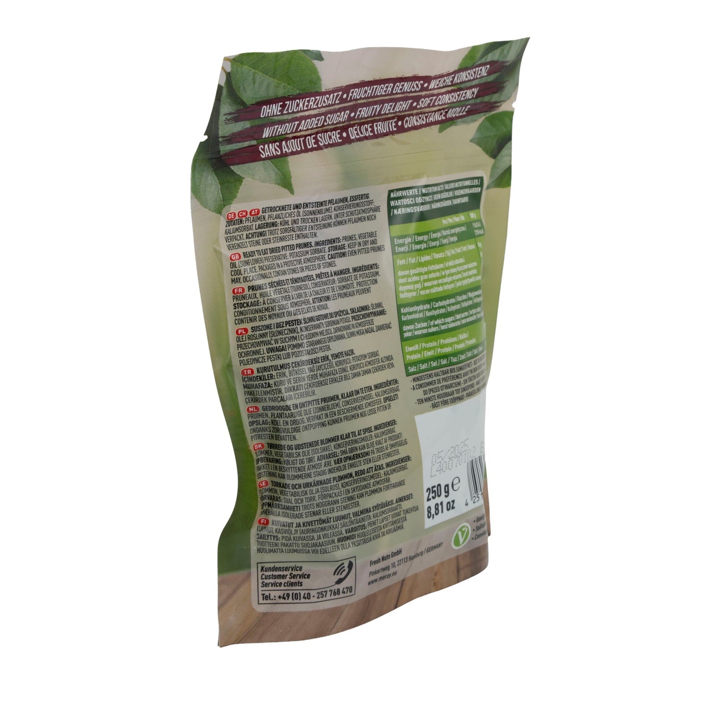 Pflaumen Meray | Getrocknet & entsteint | Fruchtiger Genuss ohne Zuckerzusatz | 250 g MERAY