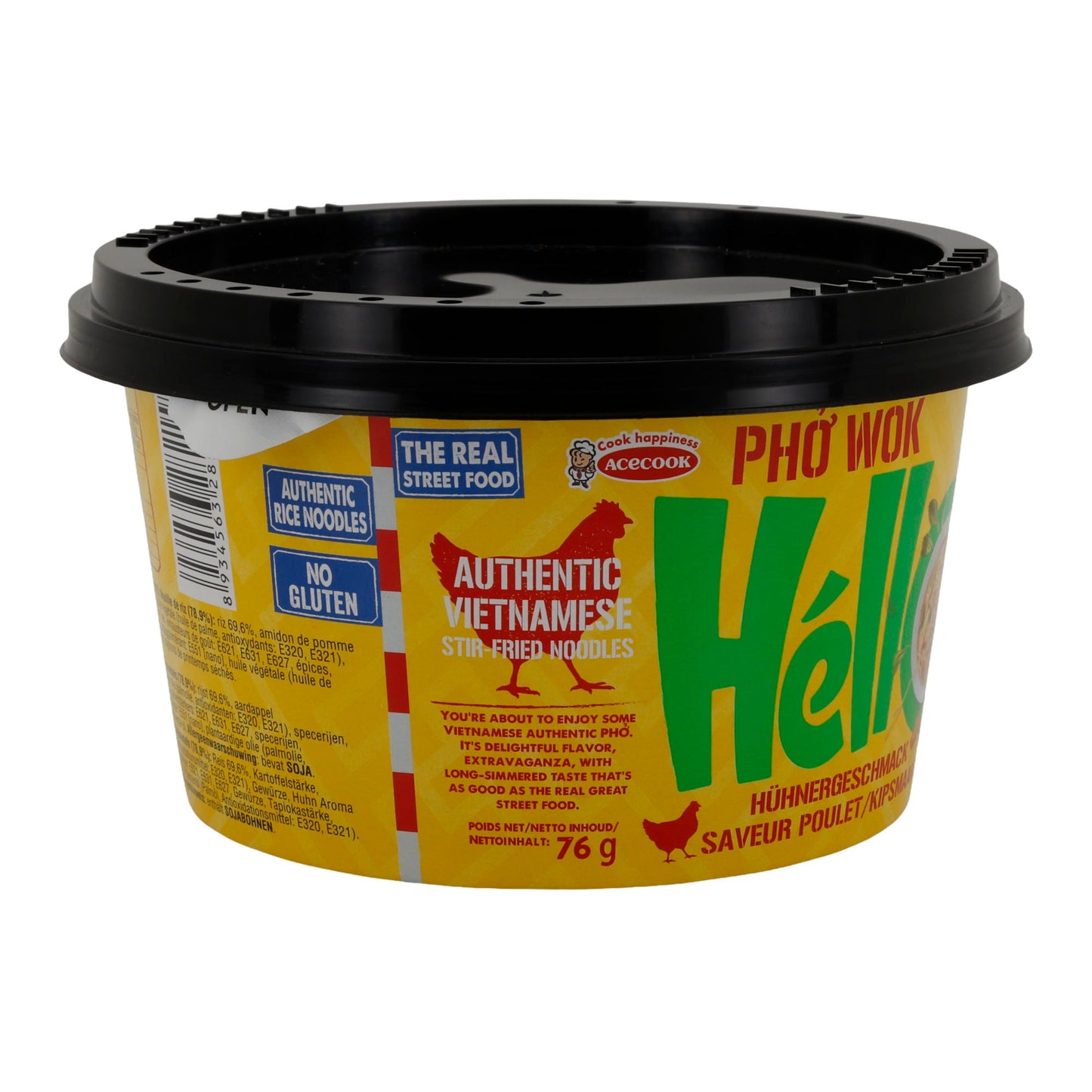 Phở Wok Hello Acecook | Vietnamese Wok Noodles | With Chicken Flavor | 76 g