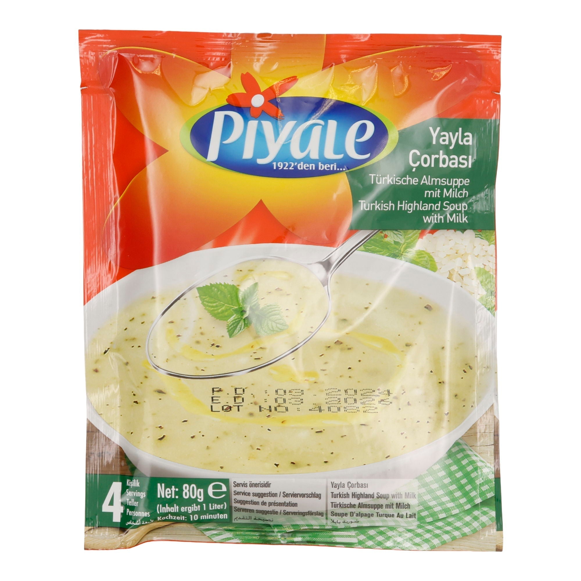 Piyale | Yayla Çorbası – Türkische Almsuppe mit Milch | 80 g (ergibt 1 l) PIYALE