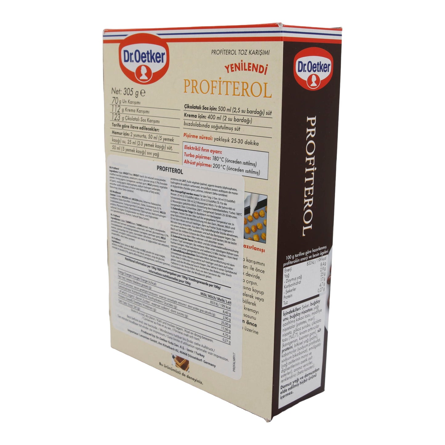 Profiterol Dr. Oetker | Kant-en-klare mix | Voor profiteroles | 305g