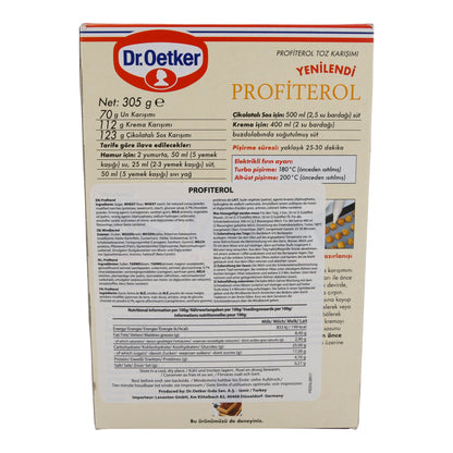 Profiterol Dr. Oetker | Kant-en-klare mix | Voor profiteroles | 305g