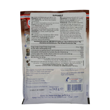Pudding Dr. Oetker | Supangle | Türkischer Schokoladenpudding mit intensivem Kakaogeschmack | 143 g - Taste Your World