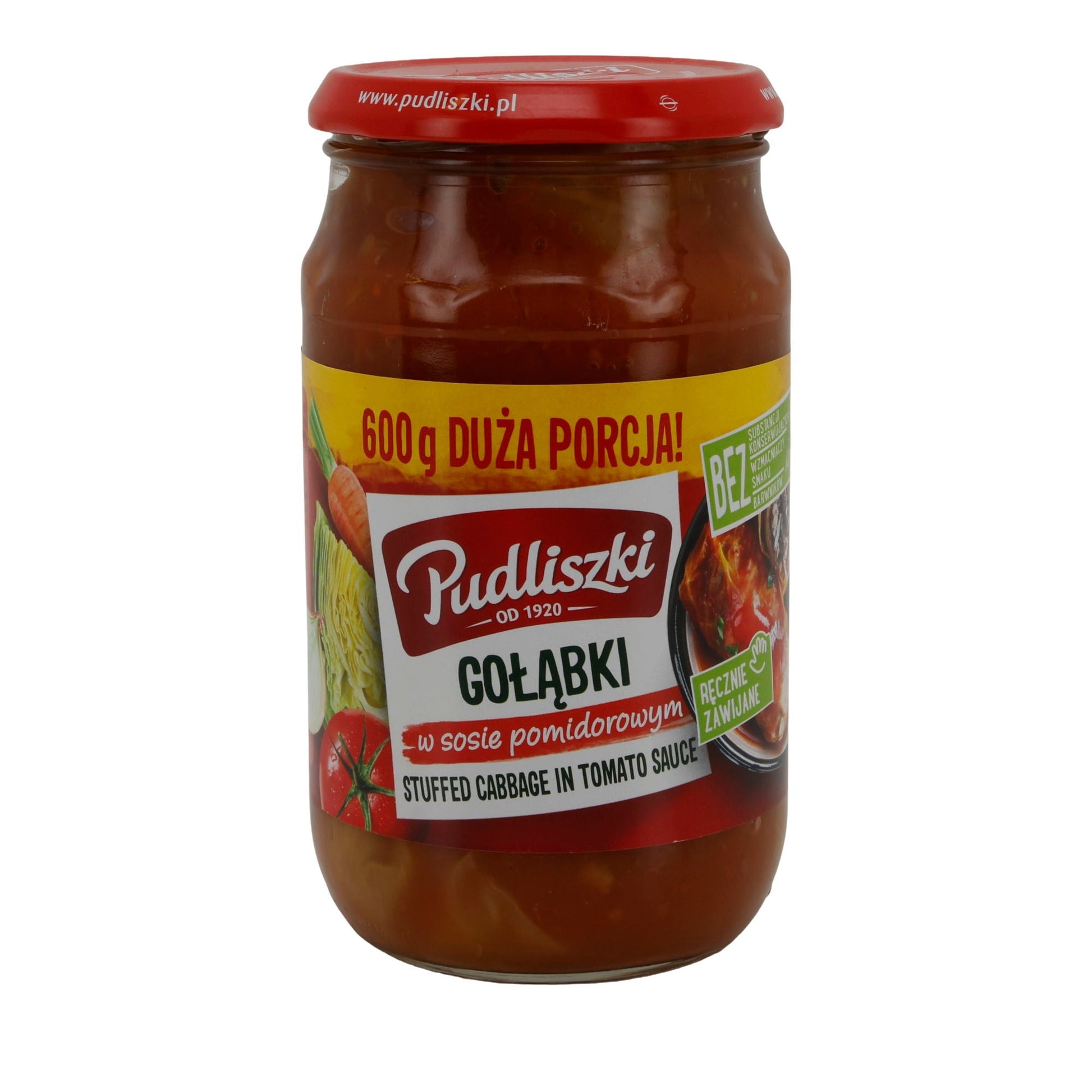 Pudliszki Gołąbki | Weißkohlrouladen mit Schweinefleischfüllung in Tomatensauce | 600 g PL