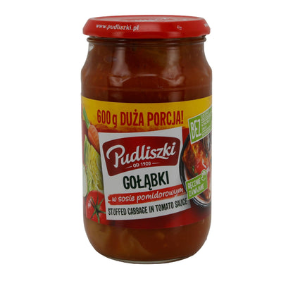 Pudliszki Gołąbki | Weißkohlrouladen mit Schweinefleischfüllung in Tomatensauce | 600 g PL