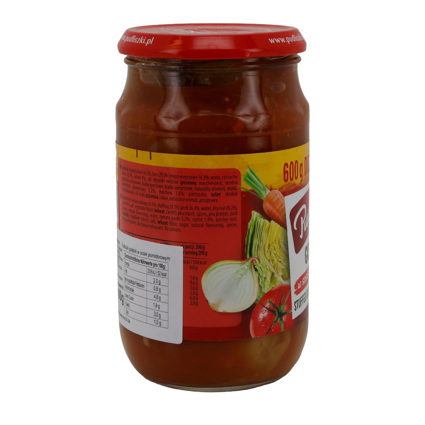 Pudliszki Gołąbki | Weißkohlrouladen mit Schweinefleischfüllung in Tomatensauce | 600 g PL