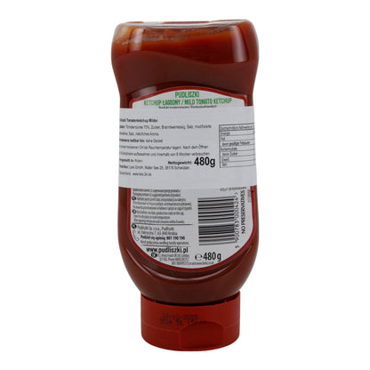 Pudliszki | Ketchup łagodny | Milder Tomatenketchup aus polnischen Tomaten | 480 g PL