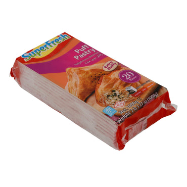 Puff Pastry SuperFresh | Tiefgefrorener Blätterteig | 1000 g (20 Stück) SUPERFRESH