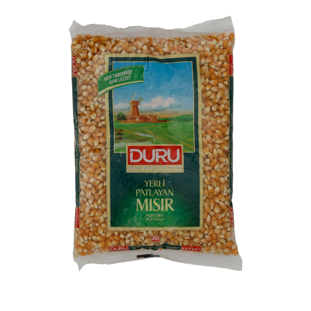 Puffmais Duru | Popcorn Mais | Hochwertig, für frisches Popcorn | 1 kg