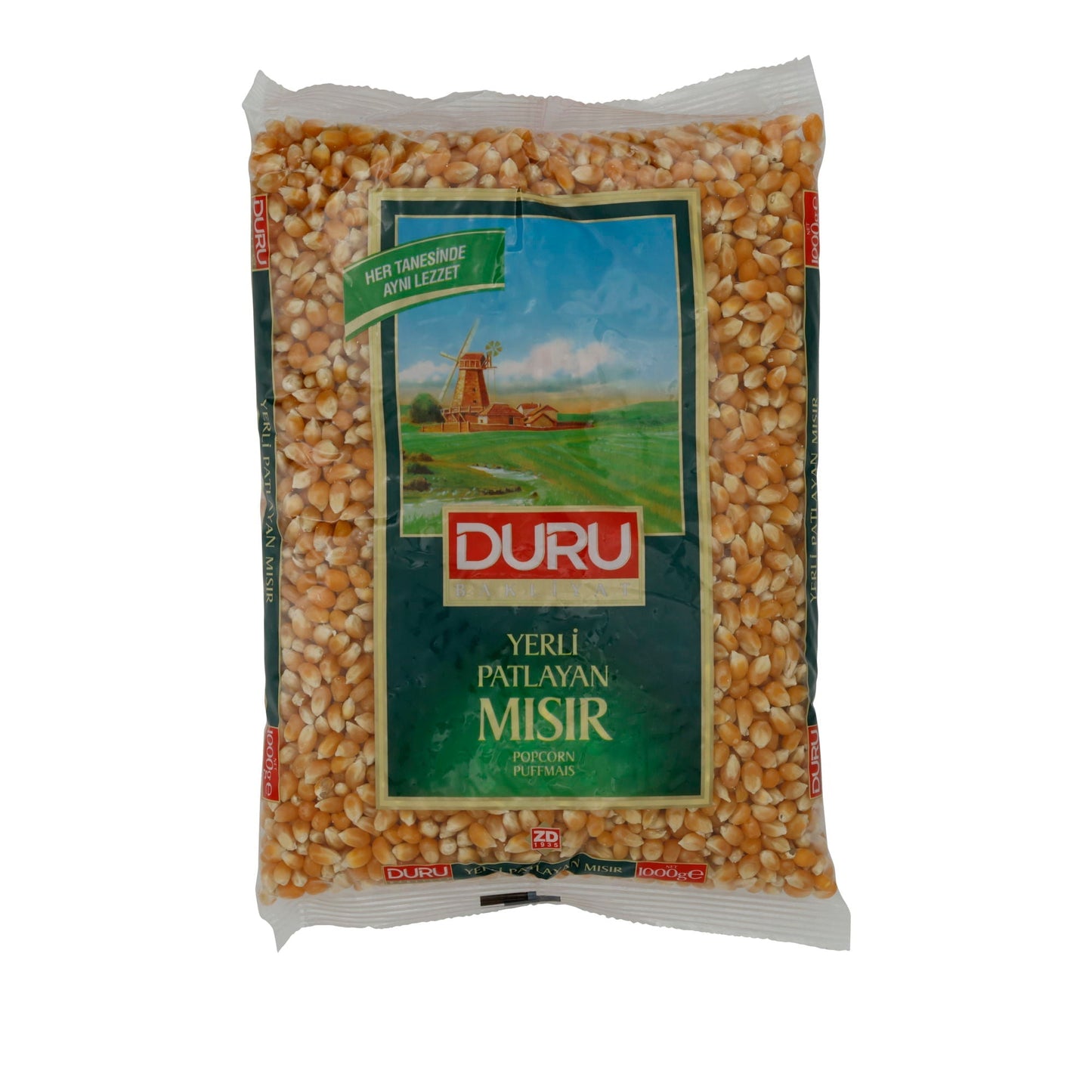 Puffmais Duru | Popcorn Mais | Hochwertig, für frisches Popcorn | 1 kg DURU