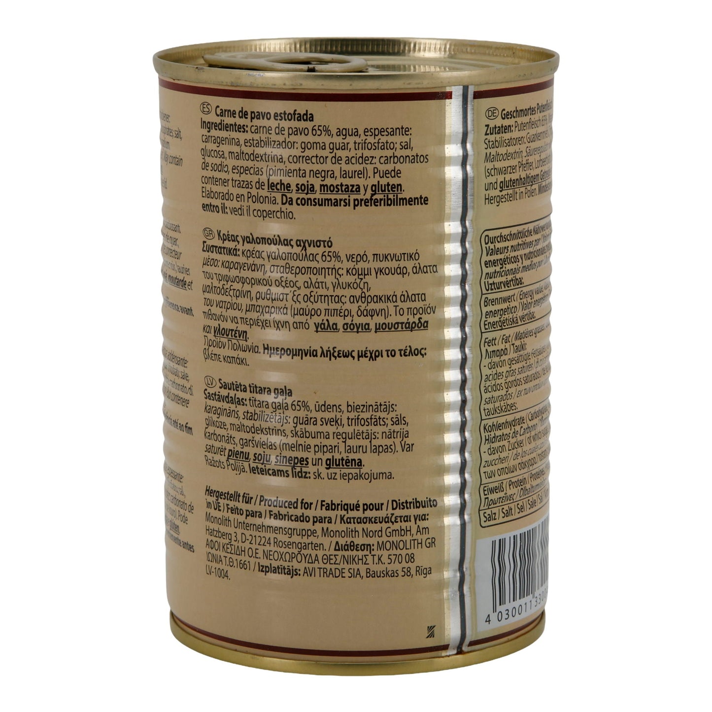 Hindi Eti MARKA No.1 | Haşlanmış | Sofraya Hazır Et Konservesi | 400 g Kutu