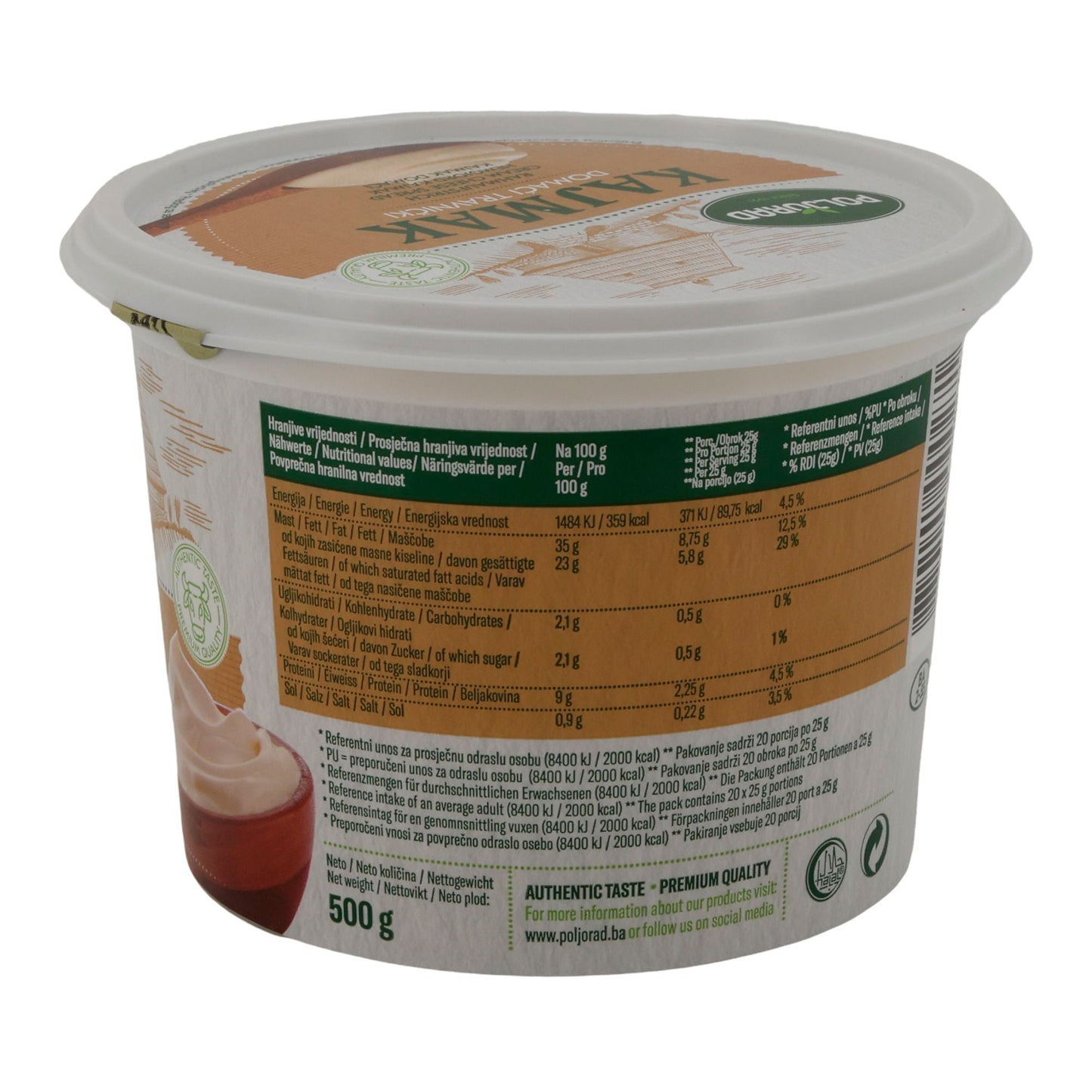 Rahmaufstrich Kajmak Domaći Travnički | Traditionell | Aus Bosnien | 500 g