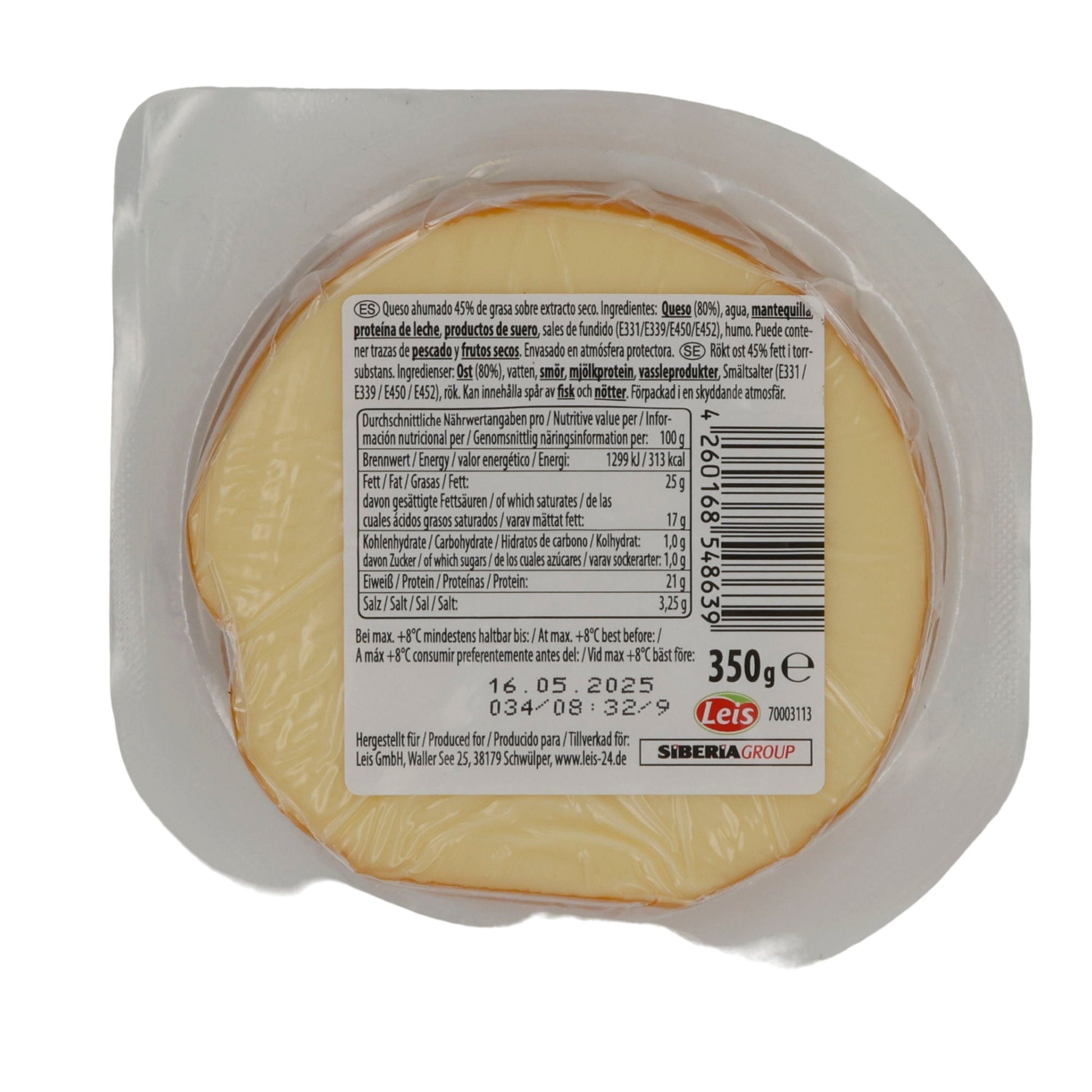 Räucherkäse Rodnaya Derevnya | Schmelzkäse | Aromatisch | 350 g RODNAJA DEREWNJA