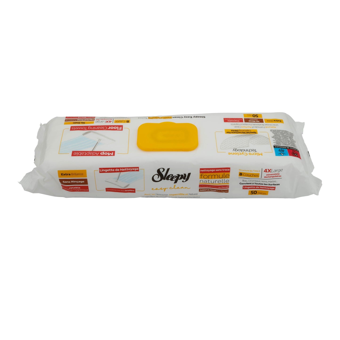 Reinigungstücher Sleepy Easy Clean | Boden | Extra groß | 50 Stück