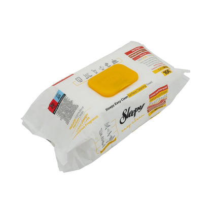 Reinigungstücher Sleepy Easy Clean | Feuchttücher für Oberflächen | Mit Kräuterseife | 100 Stück - Taste Your World