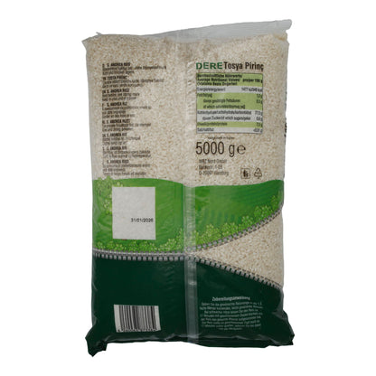 Reis Dere | Tosya Rice | Turkish Round Grain Rice for Pilaf | 5kg