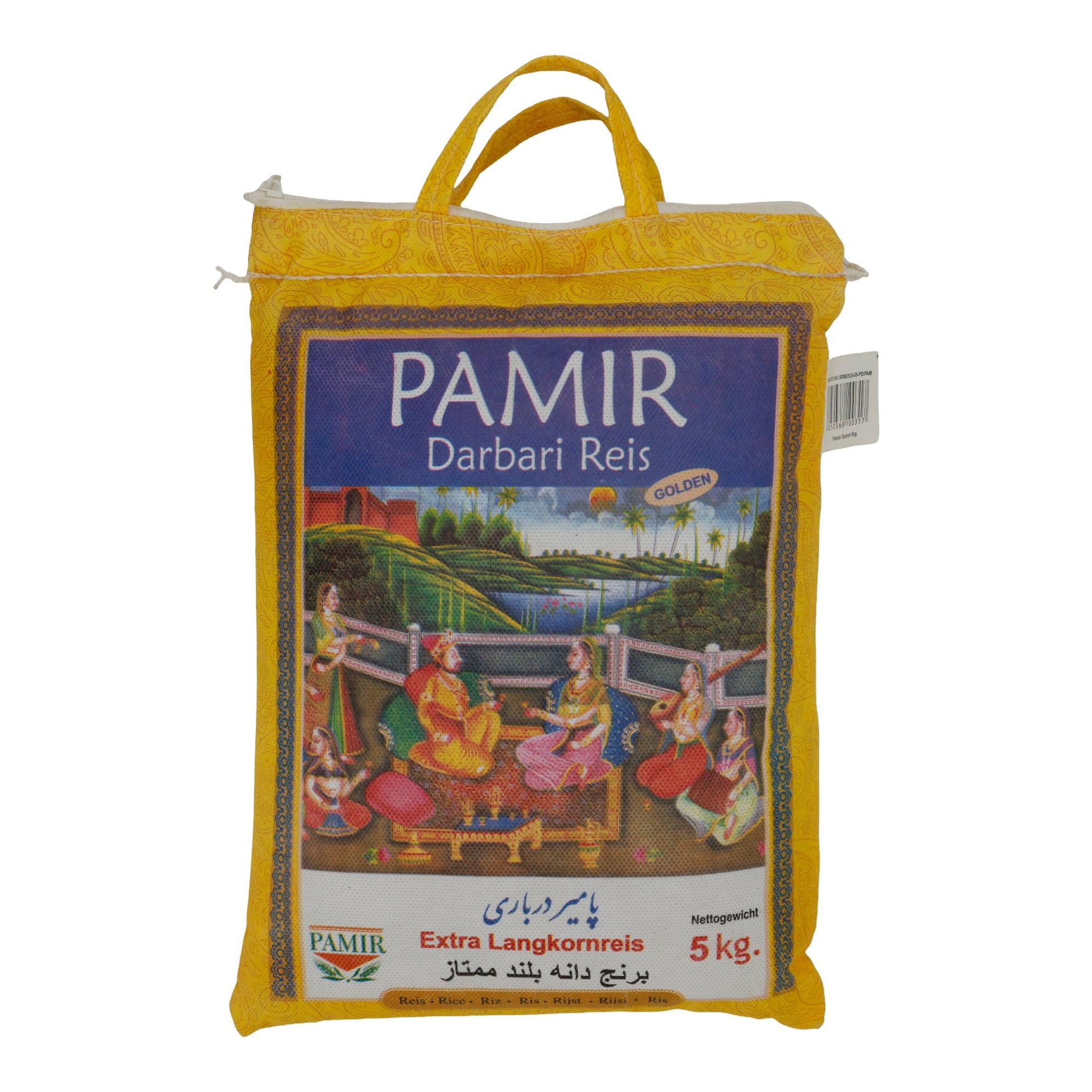 Reis Pamir Darbari | Extra Langkornreis | Premium Golden Basmati | 5 kg - Taste Your World