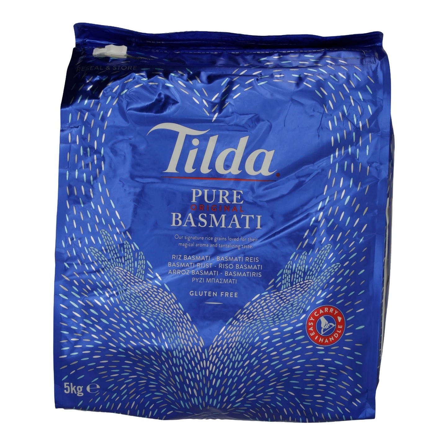 Riso Tilda | Riso Basmati Puro | Riso a chicco lungo aromatico per piatti versatili | 5 kg