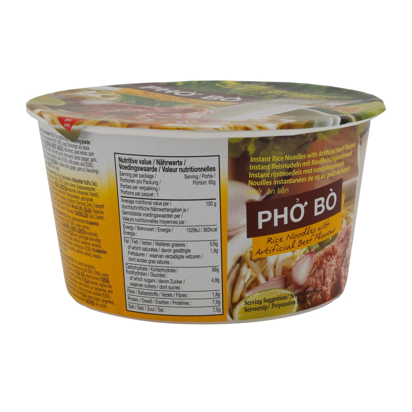 Reisnudeln MAMA | Pho Bò | Mit Rindfleischgeschmack | 65 g - Taste Your World