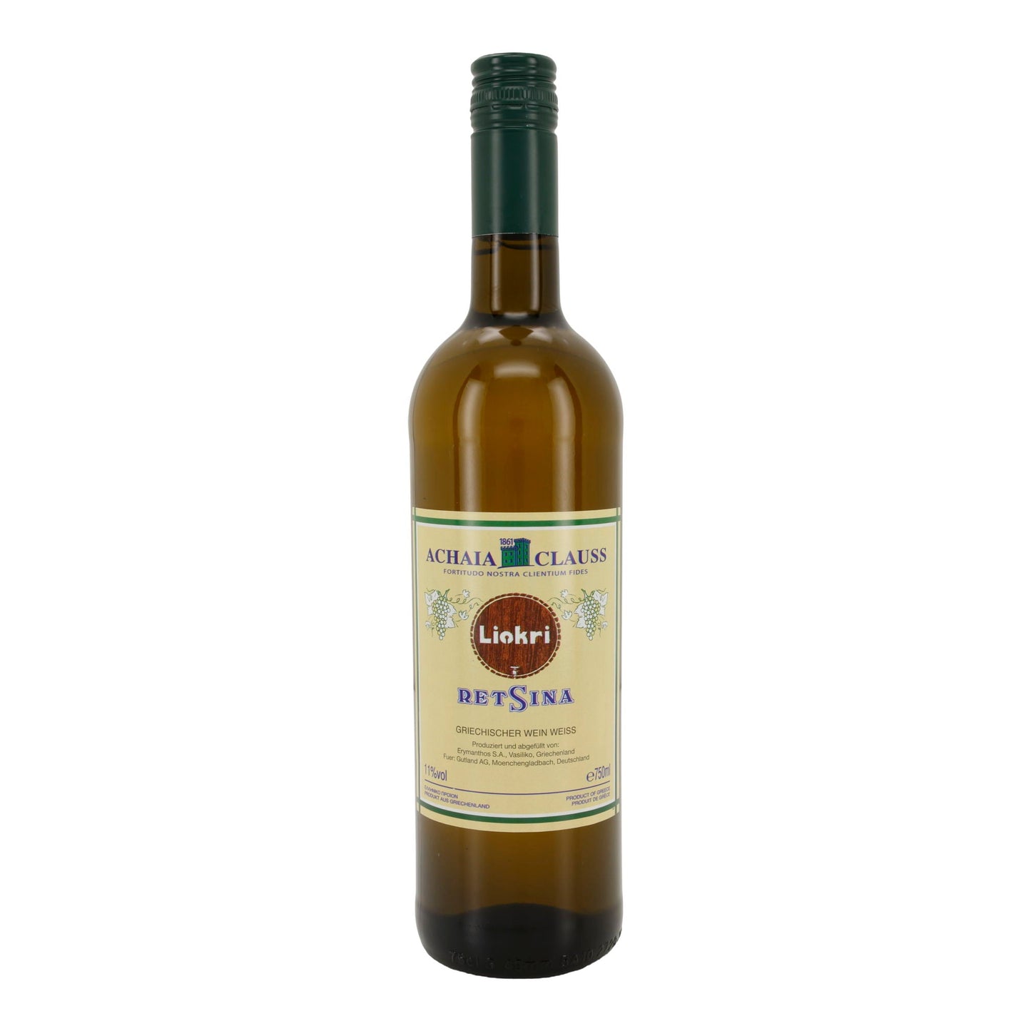 Retsina Liokri | Weißwein mit Harz | Achaia Clauss | 11,5 % vol. | 750 ml