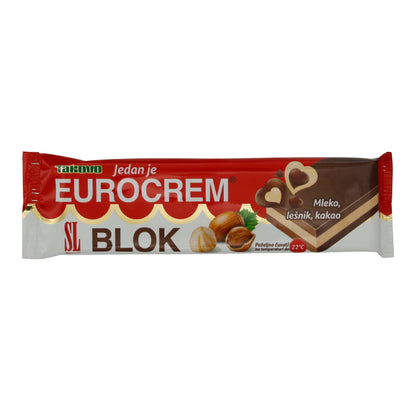 Riegel Eurocrem Blok | Süßigkeit | Haselnuss-Kakao | 40g TAKOVO