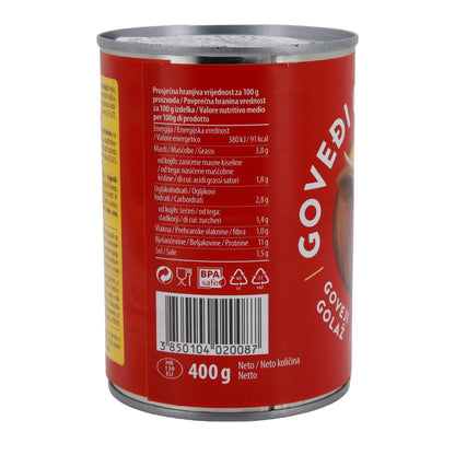 Spezzatino di manzo Podravka | Carne | Saporito, croato | 400 g