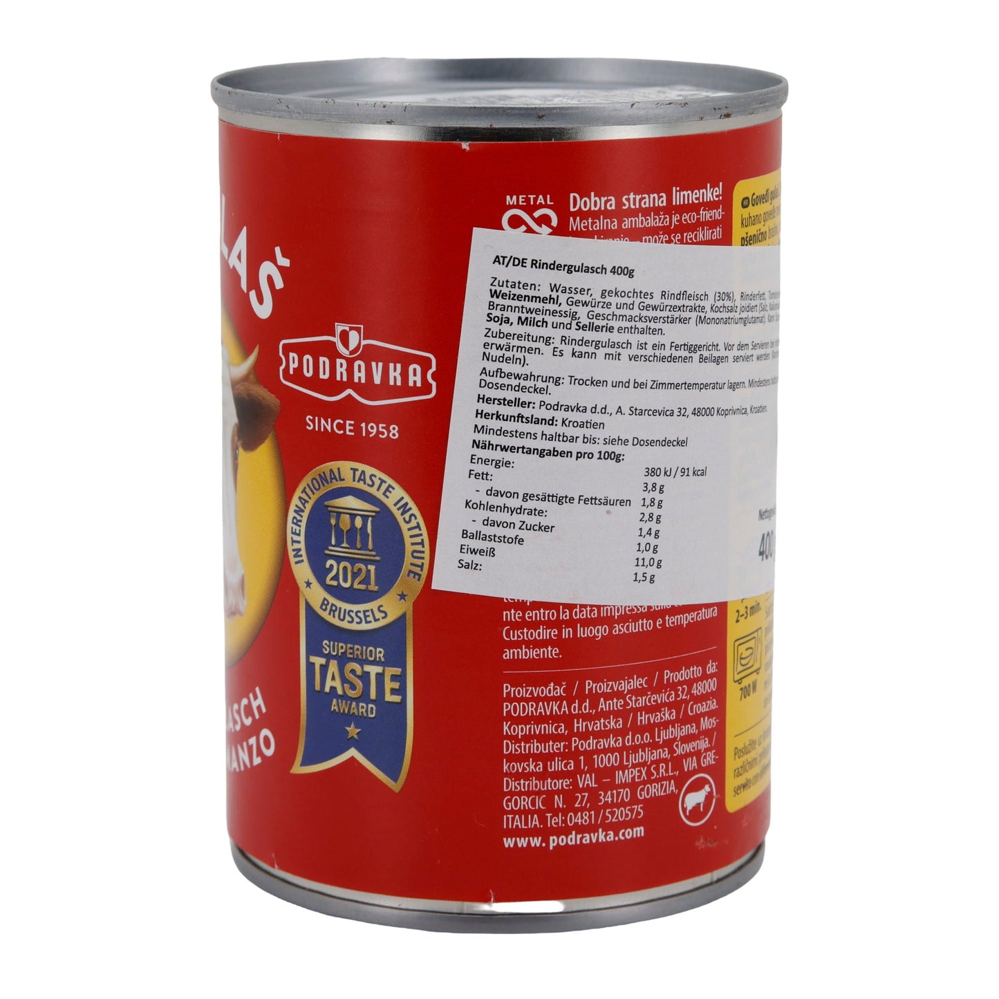 Spezzatino di manzo Podravka | Carne | Saporito, croato | 400 g