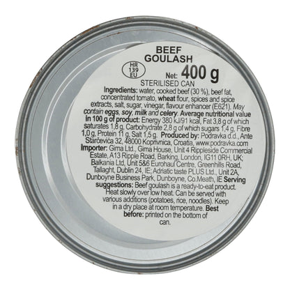 Spezzatino di manzo Podravka | Carne | Saporito, croato | 400 g