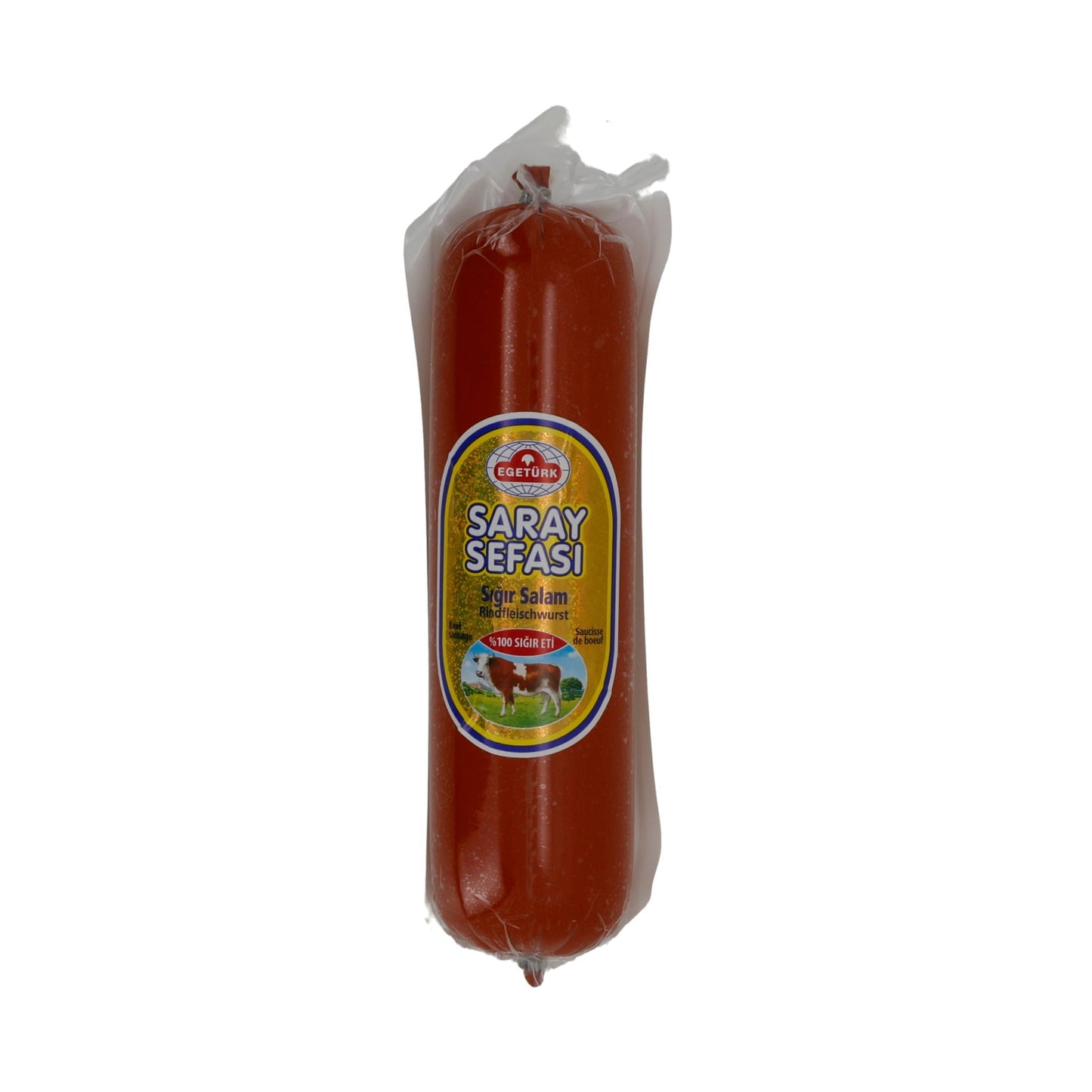 Rindersalami Saray Sefası Egetürk | Würzige Rindfleischwurst | Halal-zertifiziert | 400 g EGETUERK