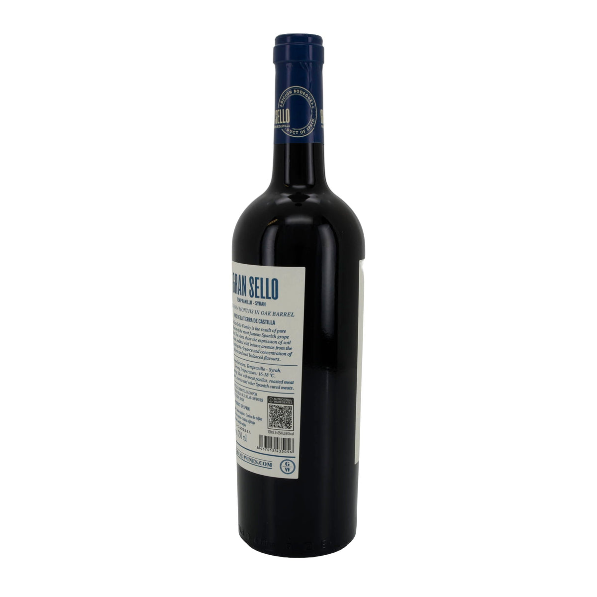Rotwein Gran Sello | Tempranillo Syrah | 4 Monate Barrique | 750 ml Silca