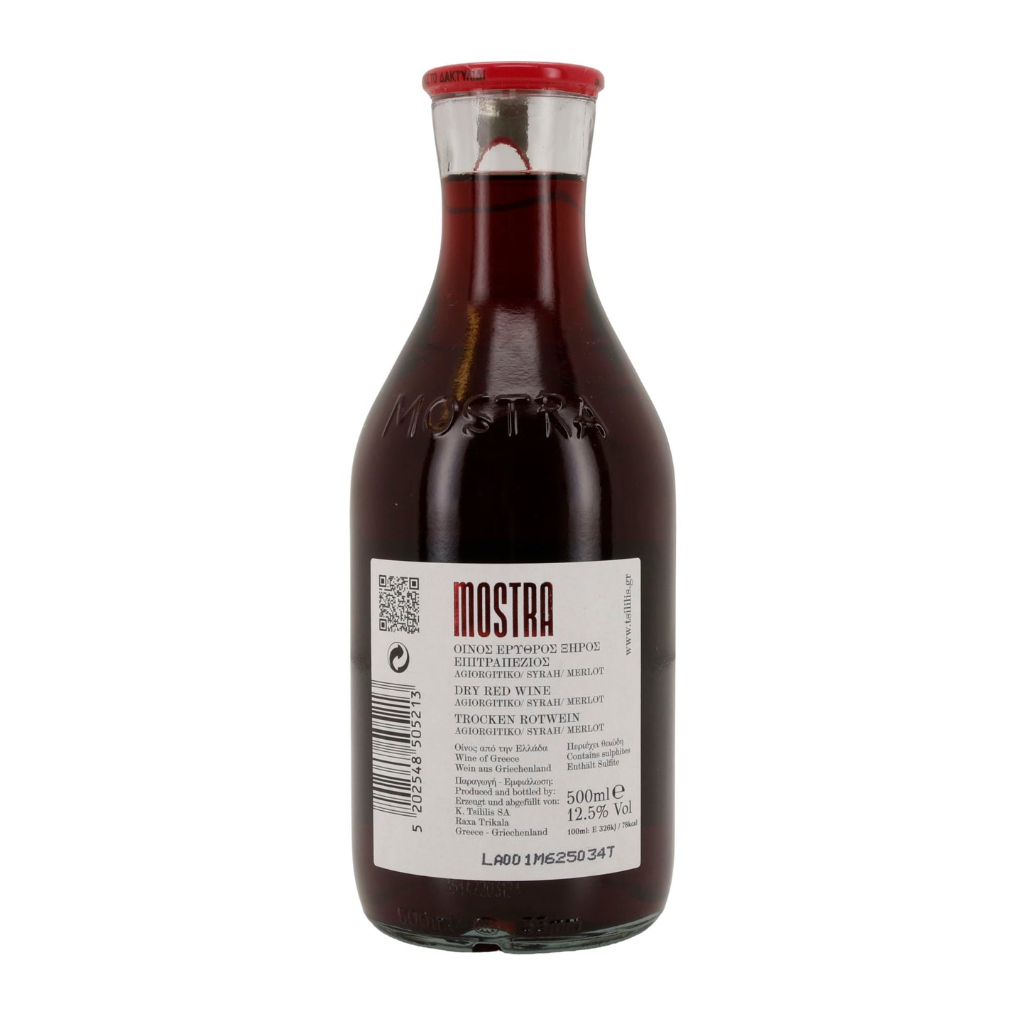 Rotwein Mostra | Trocken | Agiorgitiko, Syrah & Merlot | 500 ml