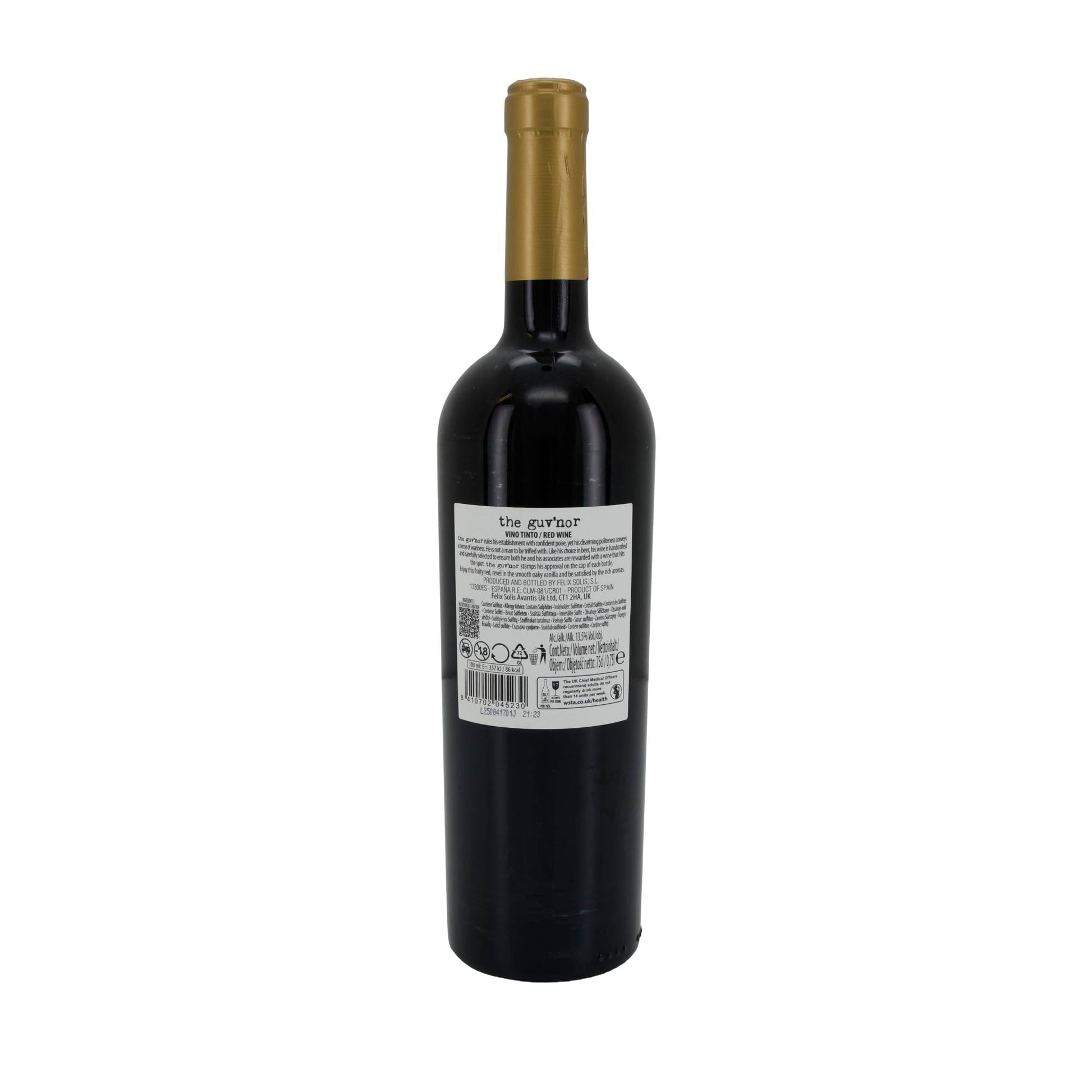 Rotwein the guv’nor | Vino Tinto | Vollmundig & fruchtig | 750 ml Silca
