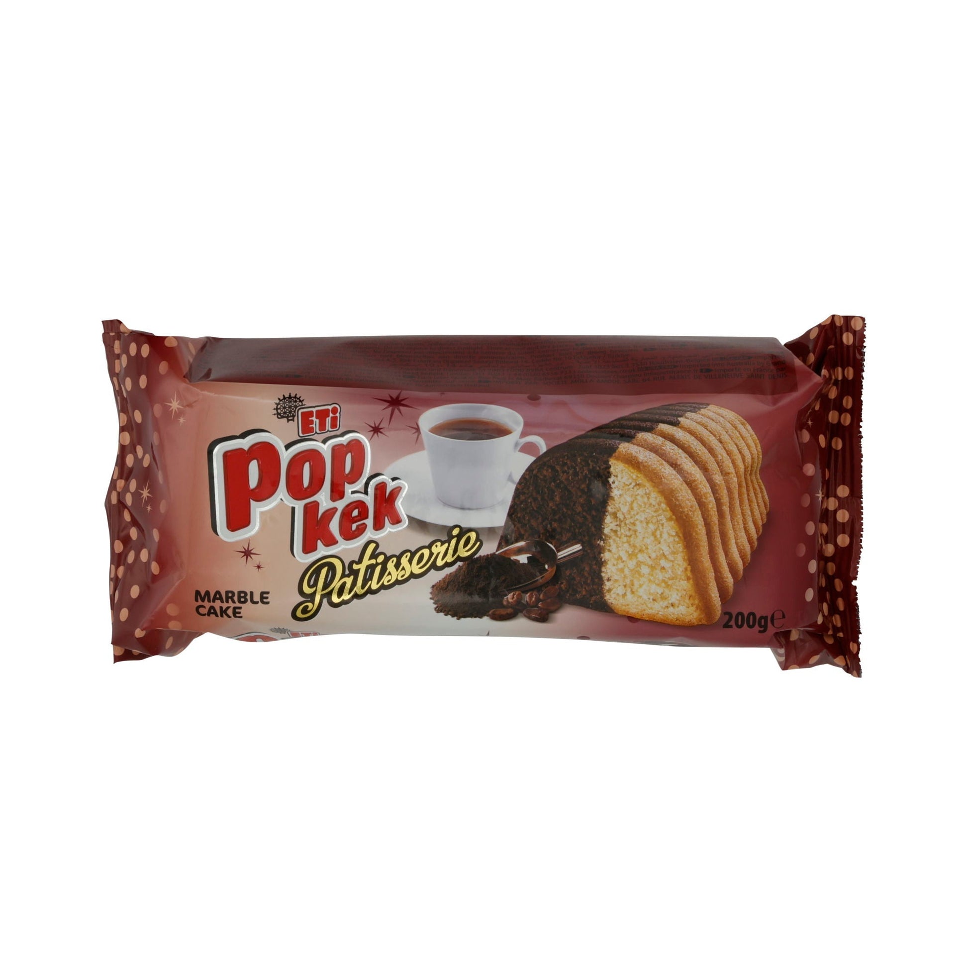Rührkuchen Eti Pop Kek Patisserie | Marmorkuchen | mit Schoko- und Vanillegeschmack | 200 g ETI