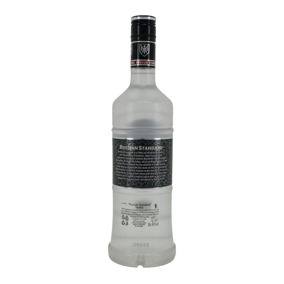 Russian Standard Vodka | Alkohol | Premium Wodka aus Russland | 0,7 l Flasche