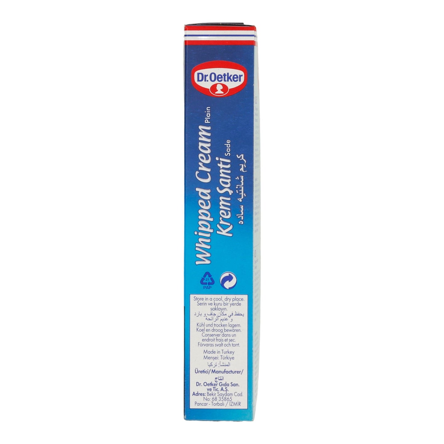 Sahne Dr. Oetker | Whipped Cream Plain (Krem Şanti) | vielseitige Sahne für Desserts und Kuchen | 2 x 72 g - Taste Your World