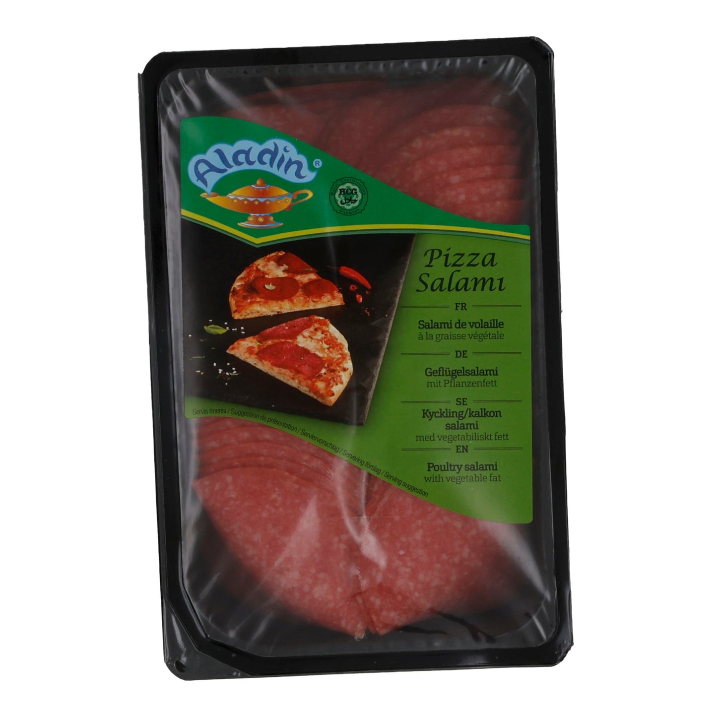 Salami Aladin | Pizza Salami | Würzig, Geflügelsalami | 500 g ALADIN