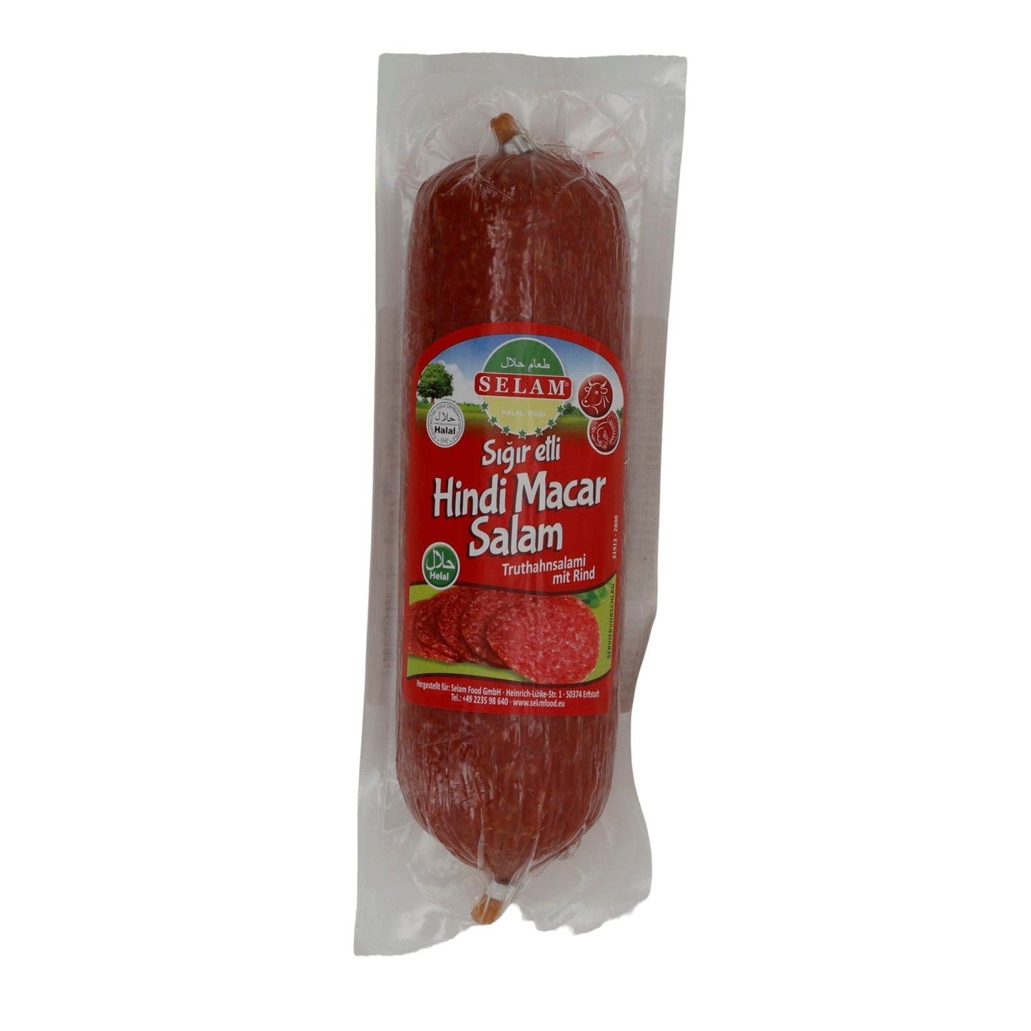 Salami Selam | Hindi Macar Salam | Halal, Rind & Pute, würzig | 400 g SELAM